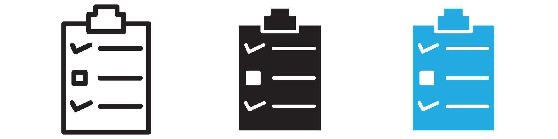 Planning icon thin line illustration vector