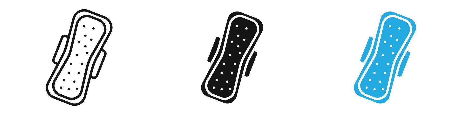 Sanitary pad icon thin line illustration vector