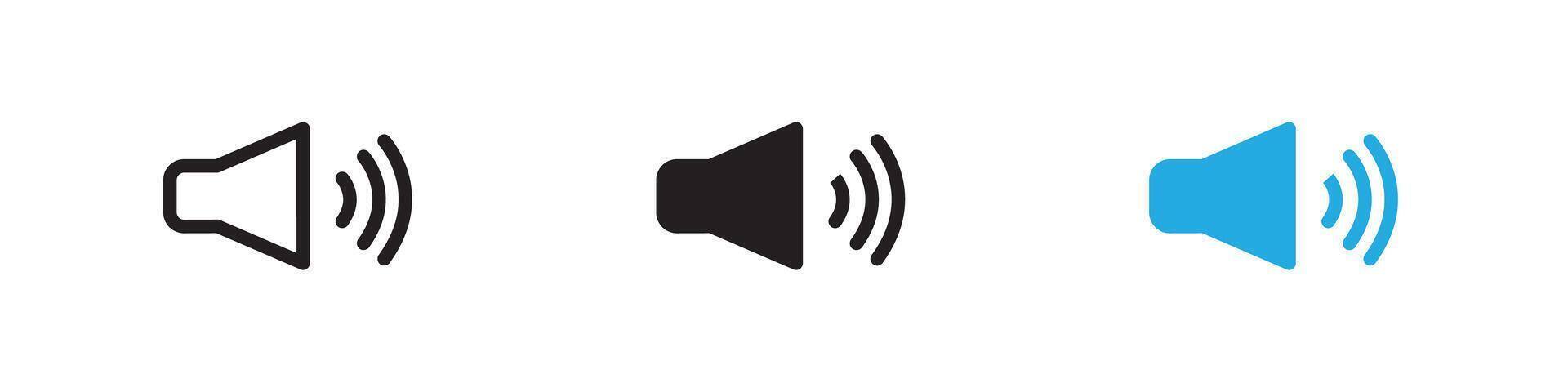 Speaker Icon thin line illustration vector