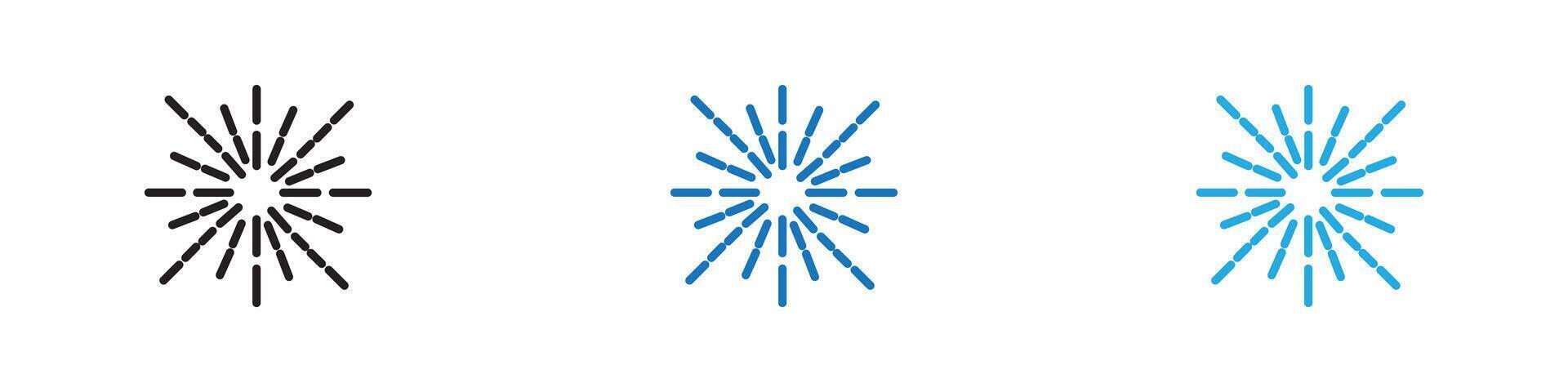 Starburst Icon thin line illustration vector