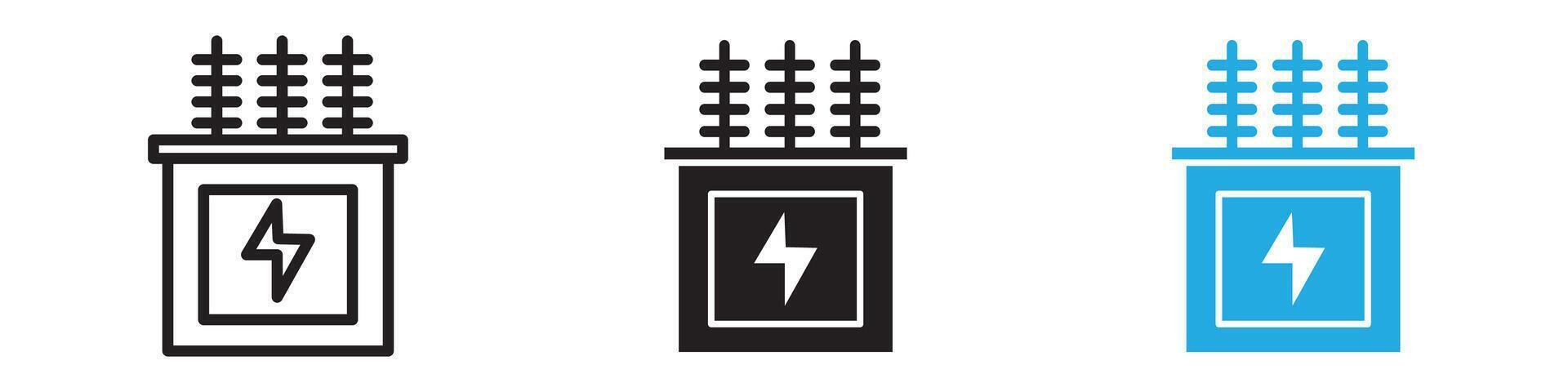 Transformer icon thin line illustration vector