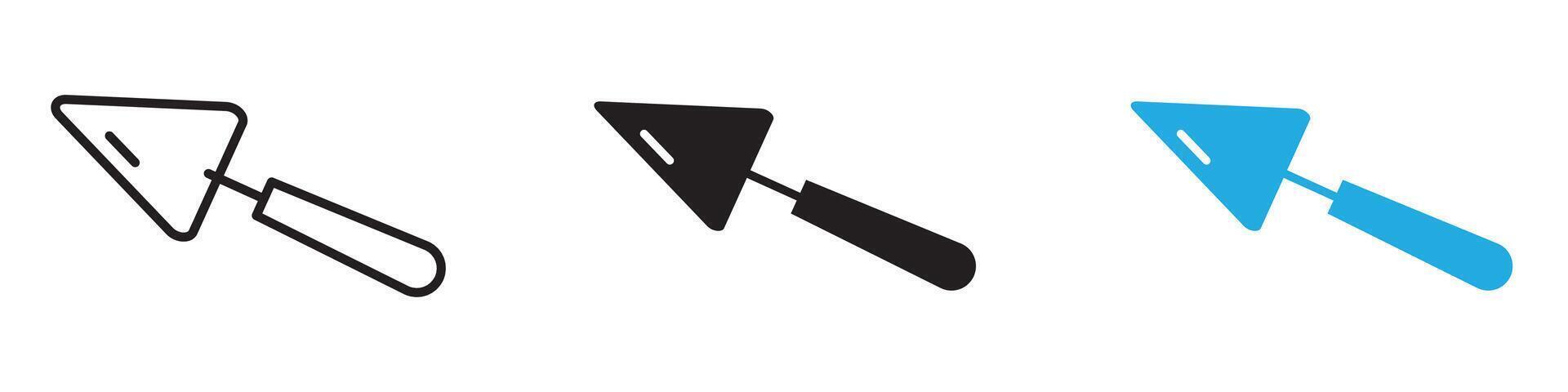 Trowel icon thin line illustration vector