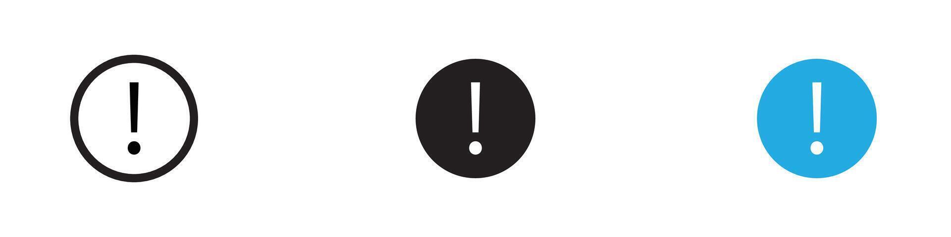 Warning Icon thin line illustration vector