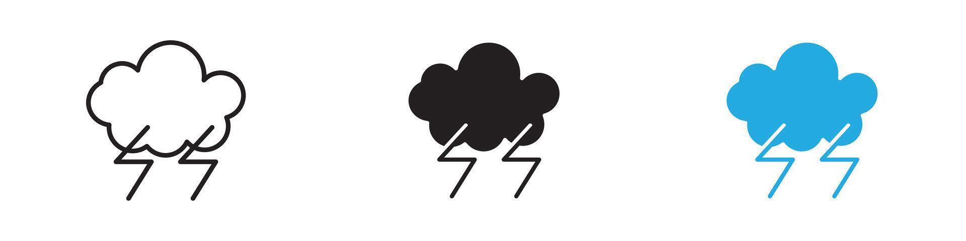 Weather Icon thin line illustration vector