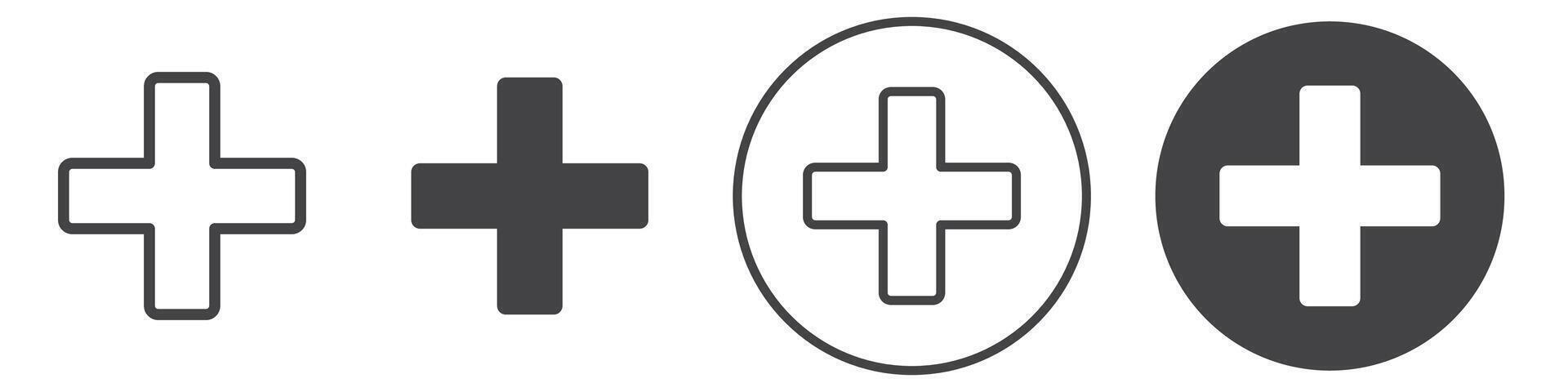 Add icon thin line illustration vector