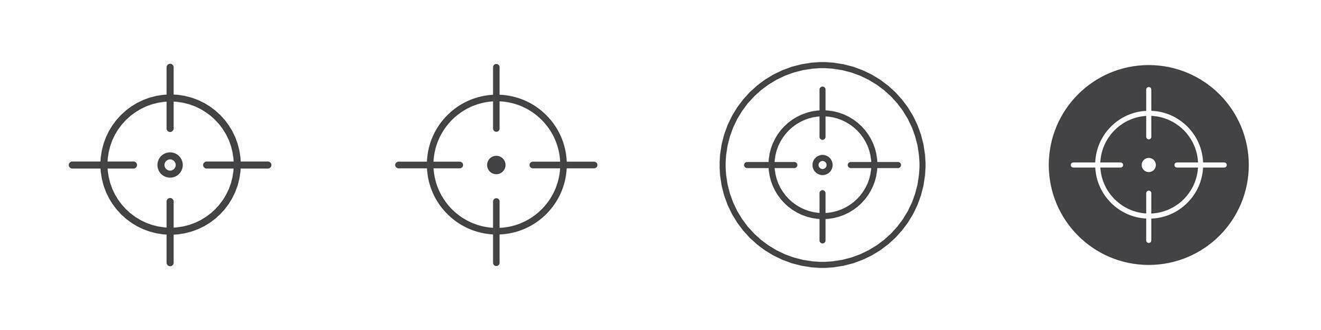 Aim icon thin line illustration vector