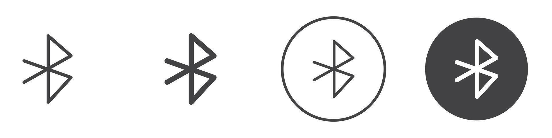 Bluetooth Icon thin line illustration vector
