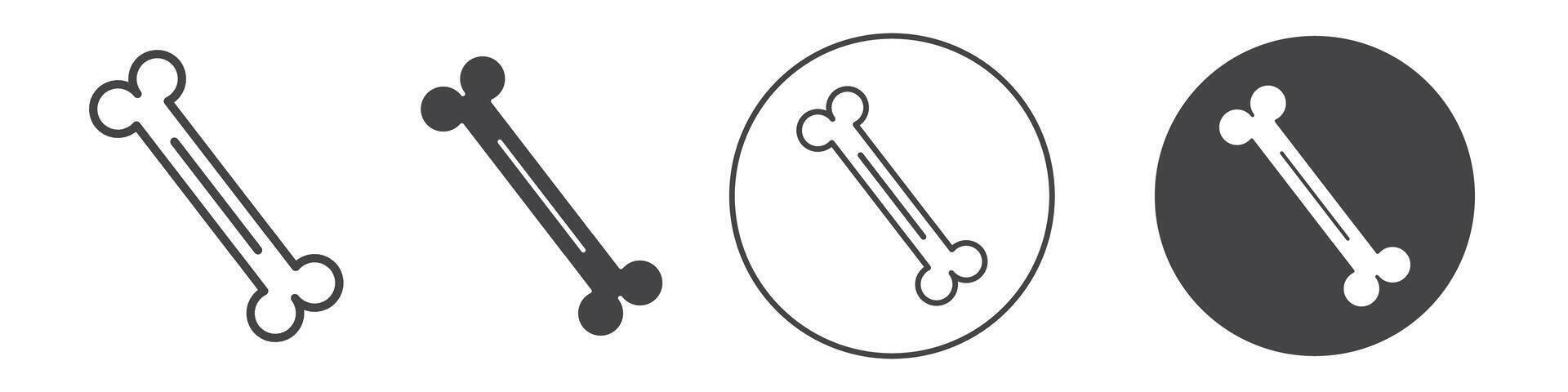 Bones icon thin line illustration vector