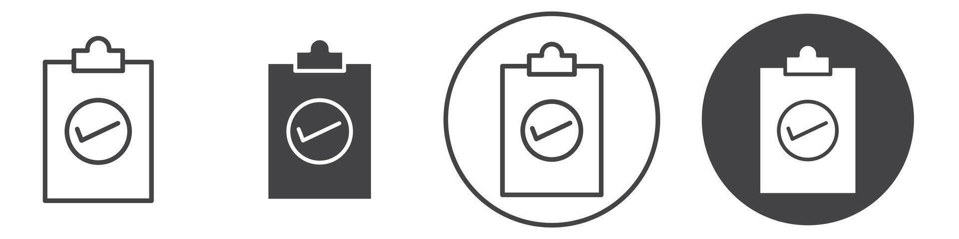 Check list icon thin line illustration vector