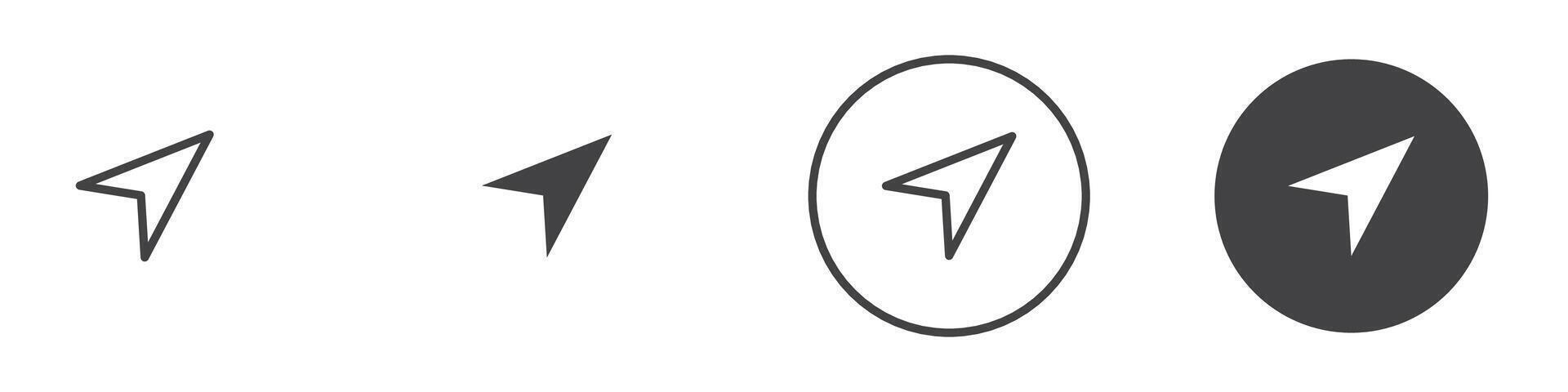 Compass Icon thin line illustration vector