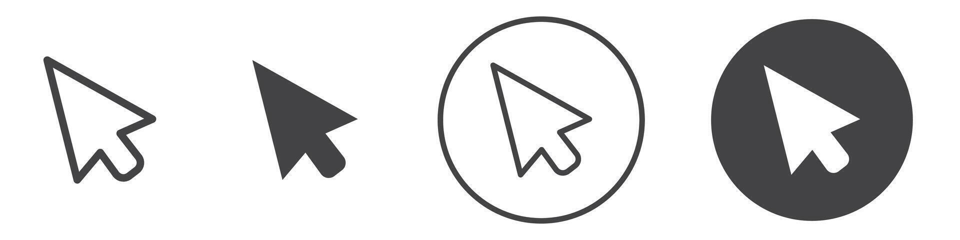 Cursor icon thin line illustration vector