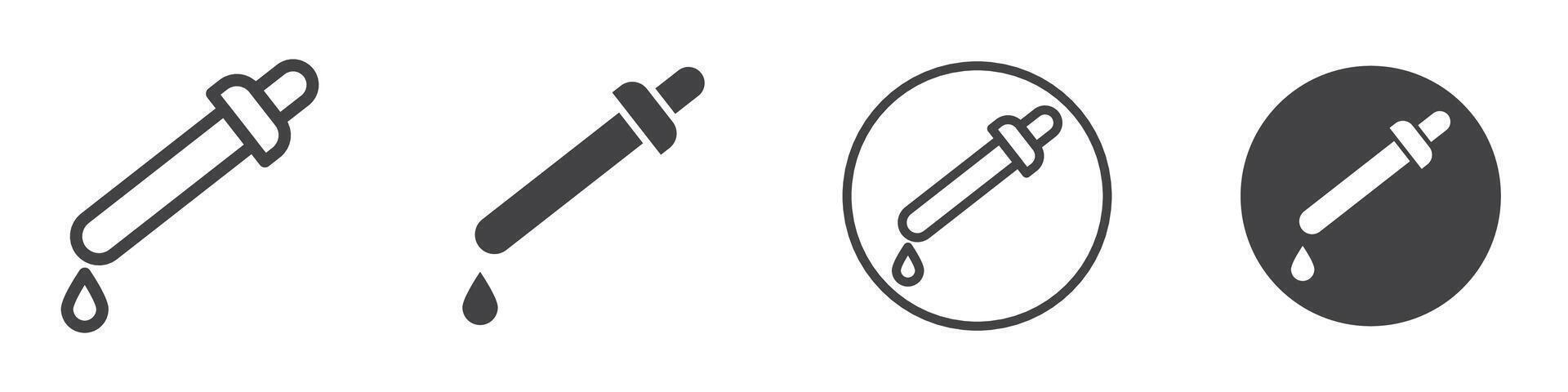 Dropper icon thin line illustration vector