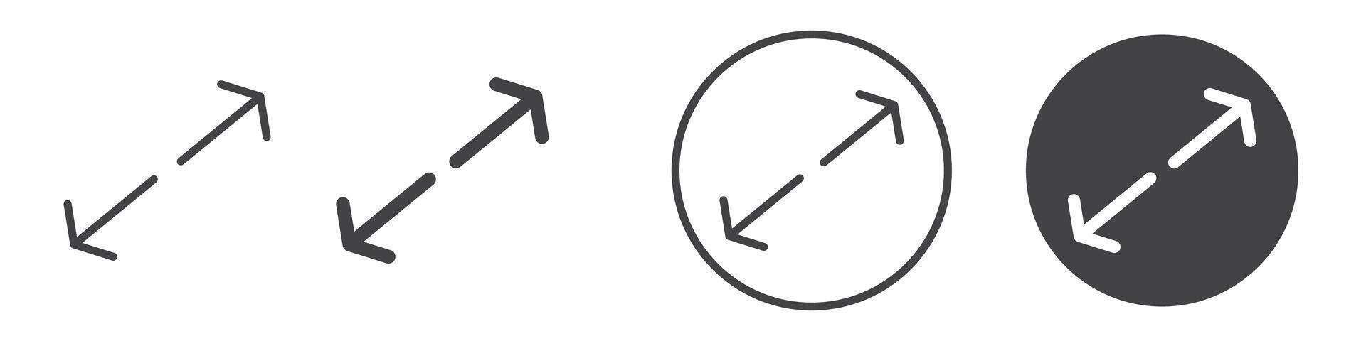 Expand icon thin line illustration vector