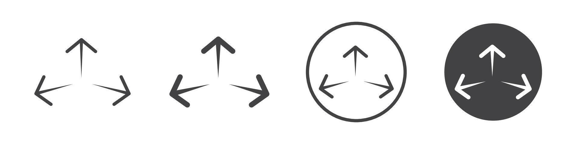 Expand icon thin line illustration vector