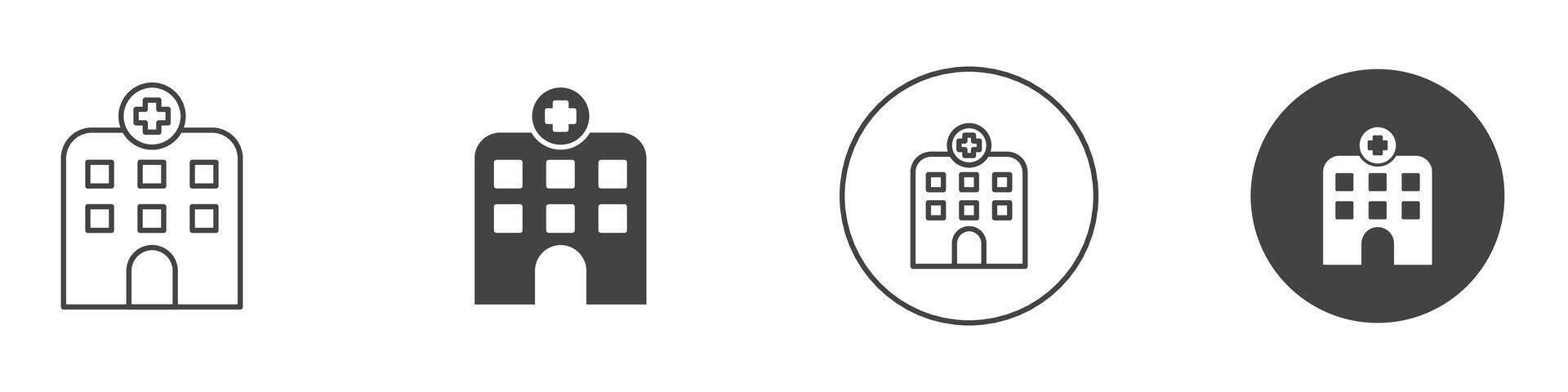 Hospital Icon thin line illustration vector
