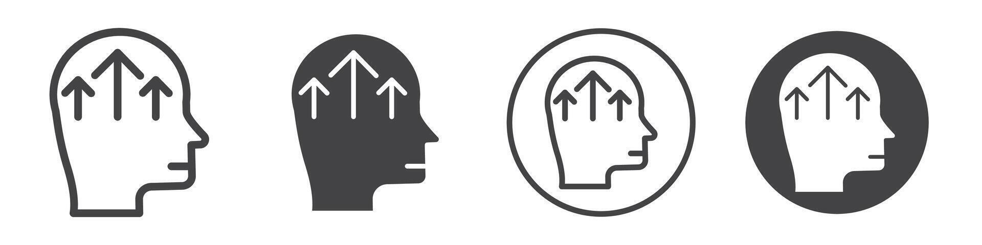 Improvement growth icon thin line illustration vector
