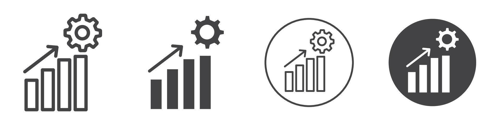 Improvement icon thin line illustration vector
