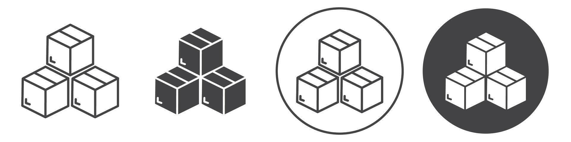 Inventory icon thin line illustration vector