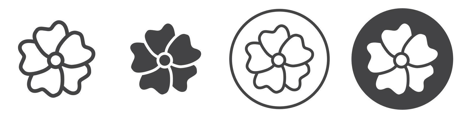 Jasmine icon thin line illustration vector