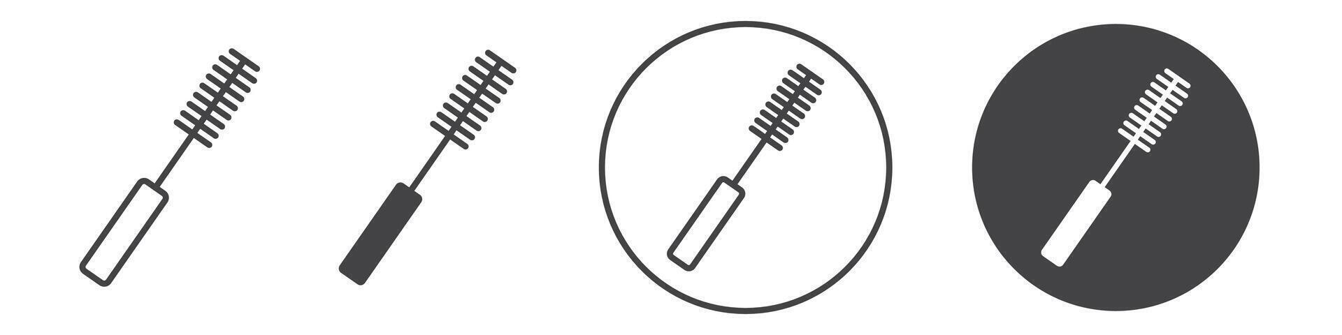 Mascara brush icon thin line illustration vector
