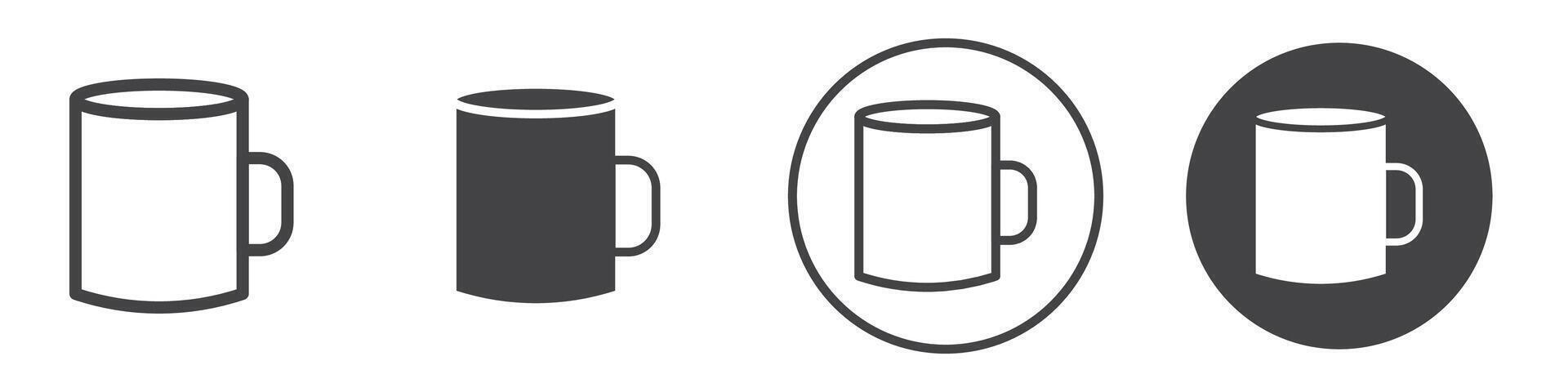 Mug icon thin line illustration vector