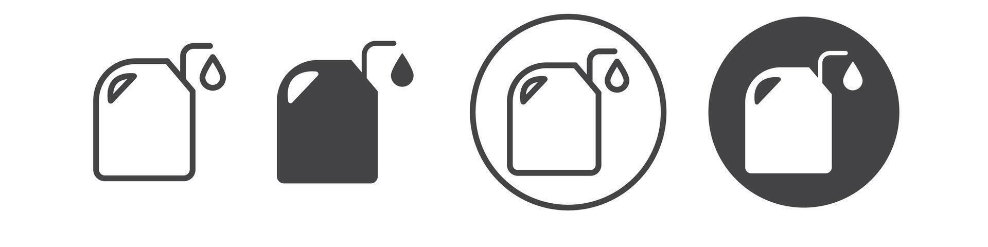 Oil can icon thin line illustration vector