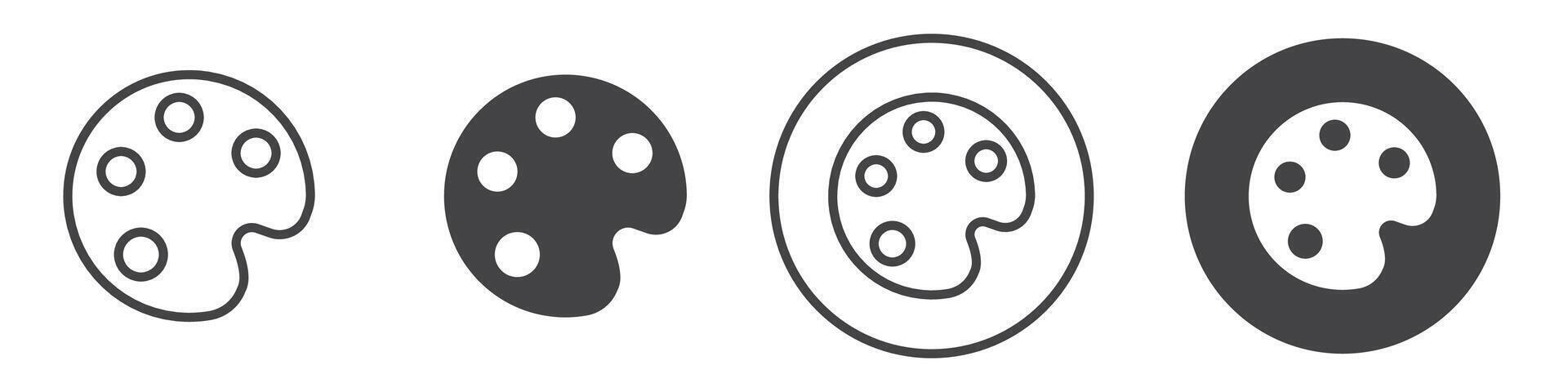 Palette icon thin line illustration vector