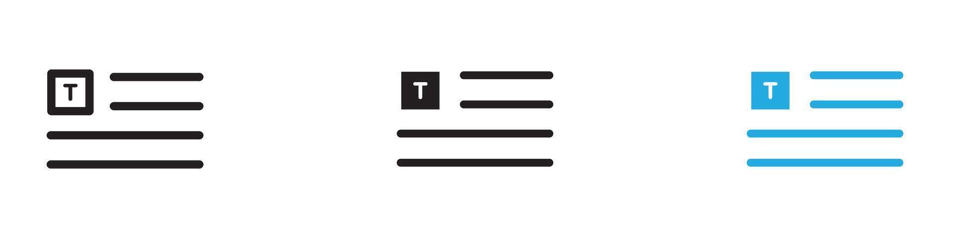 Paragraph icon thin line illustration vector