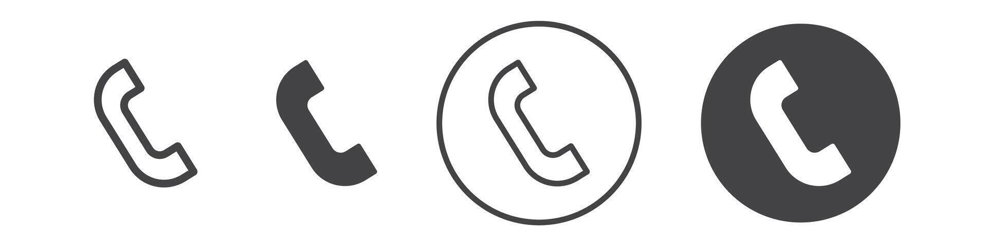 Phone icon thin line illustration vector