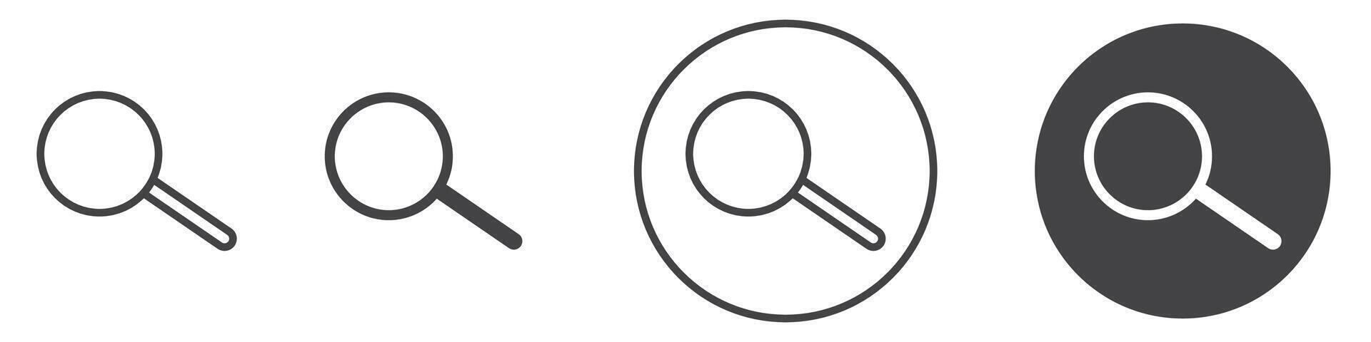 Search icon thin line illustration vector