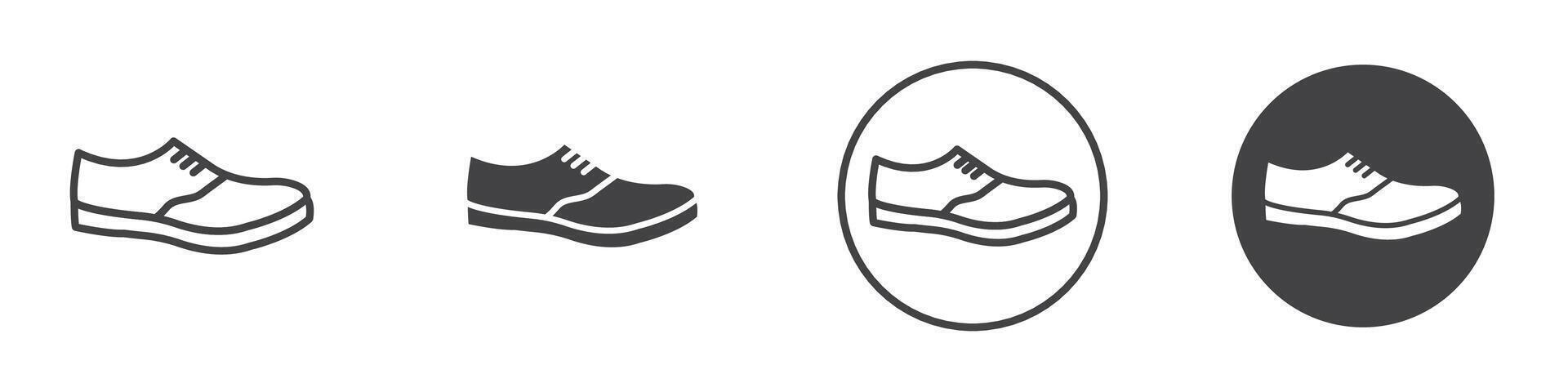 Shoes Icon thin line illustration vector