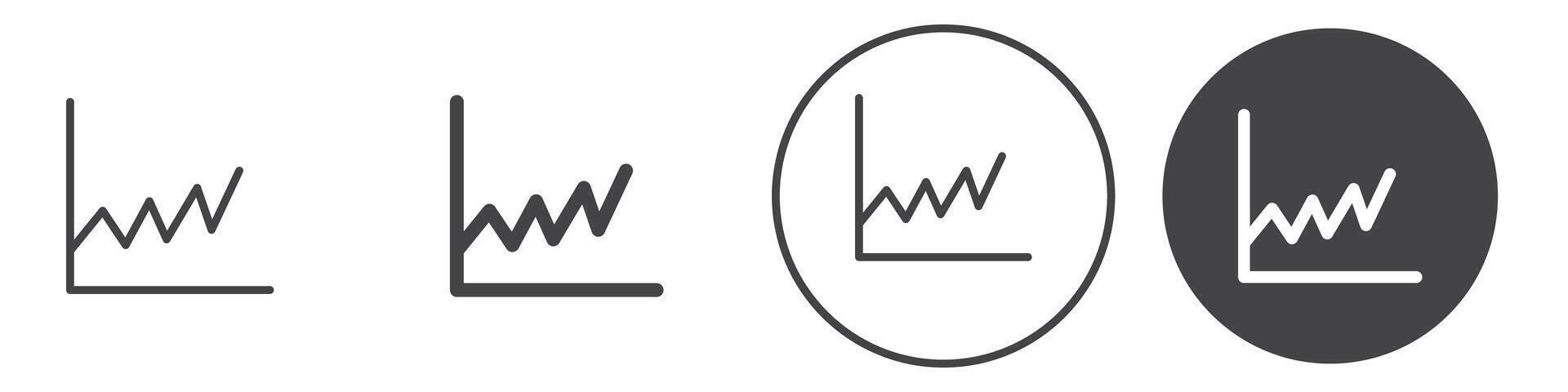 Stats icon thin line illustration vector