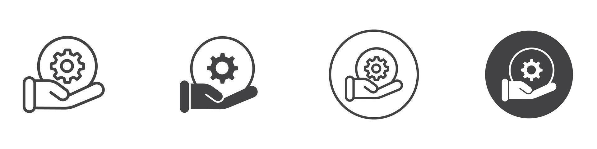 Support icon thin line illustration vector