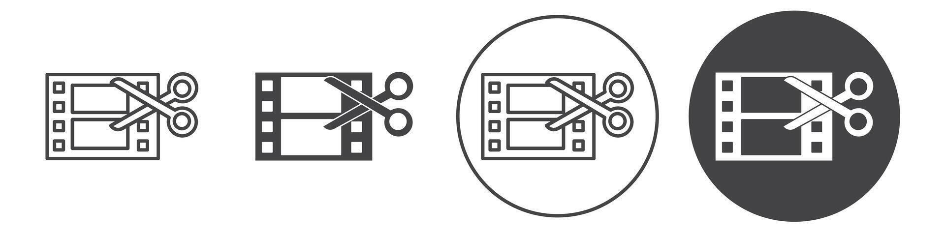 editing icon thin line illustration vector