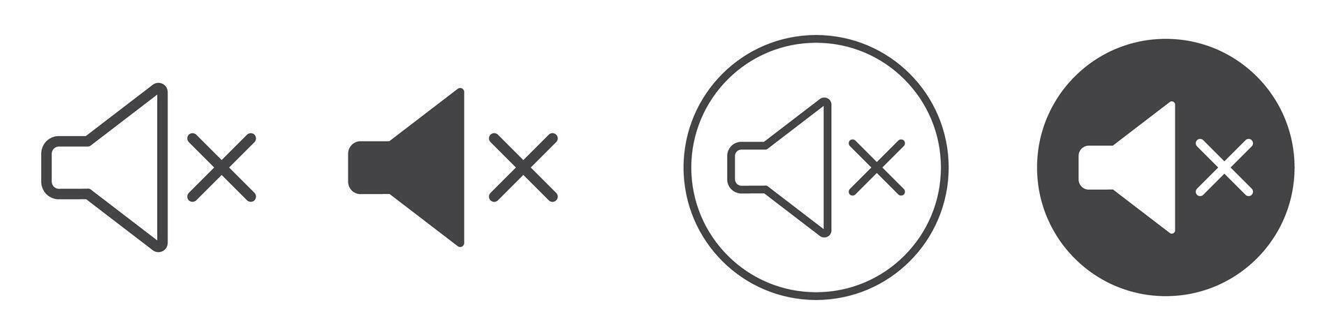 Volume icon thin line illustration vector