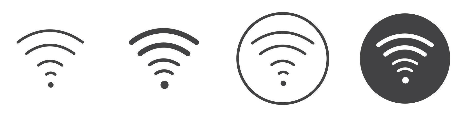 Wifi icon thin line illustration vector