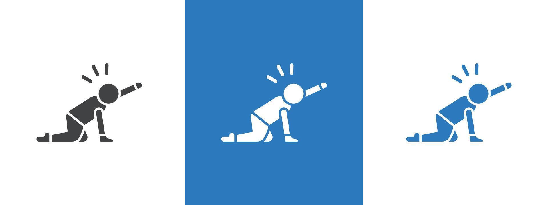 abandonment icon thin line illustration vector