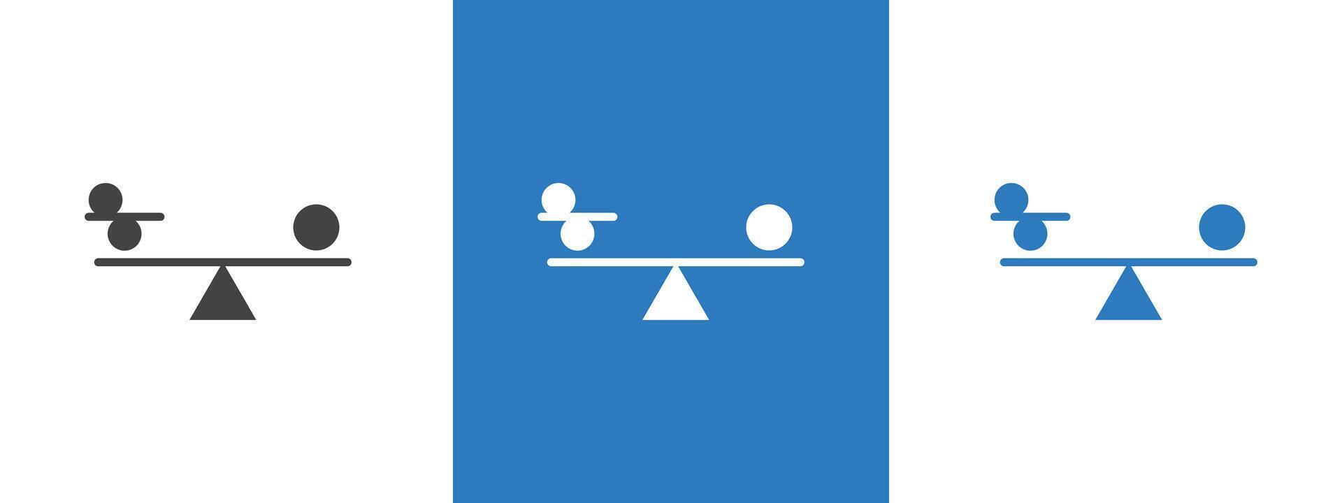 balancing icon thin line illustration vector