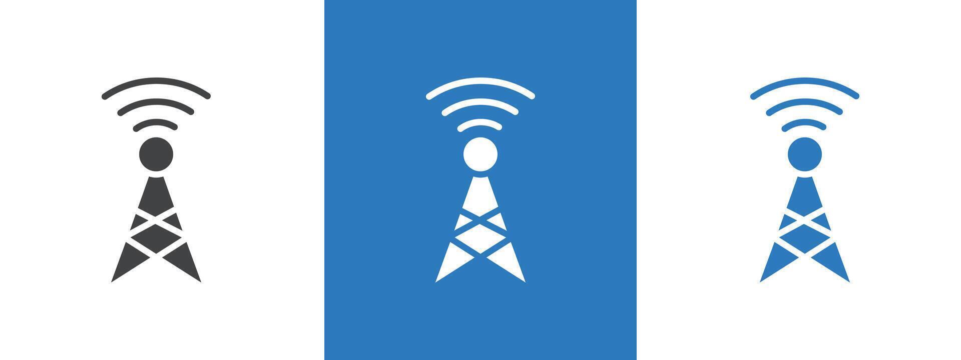 Broadcast Icon thin line illustration vector