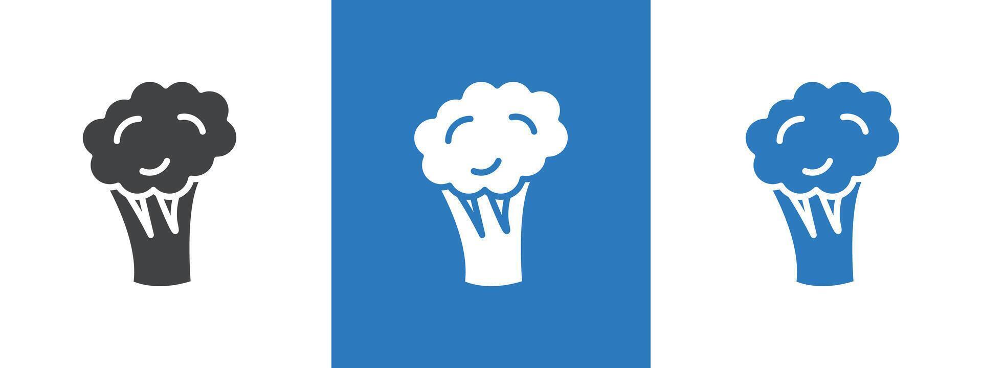 Broccoli icon thin line illustration vector