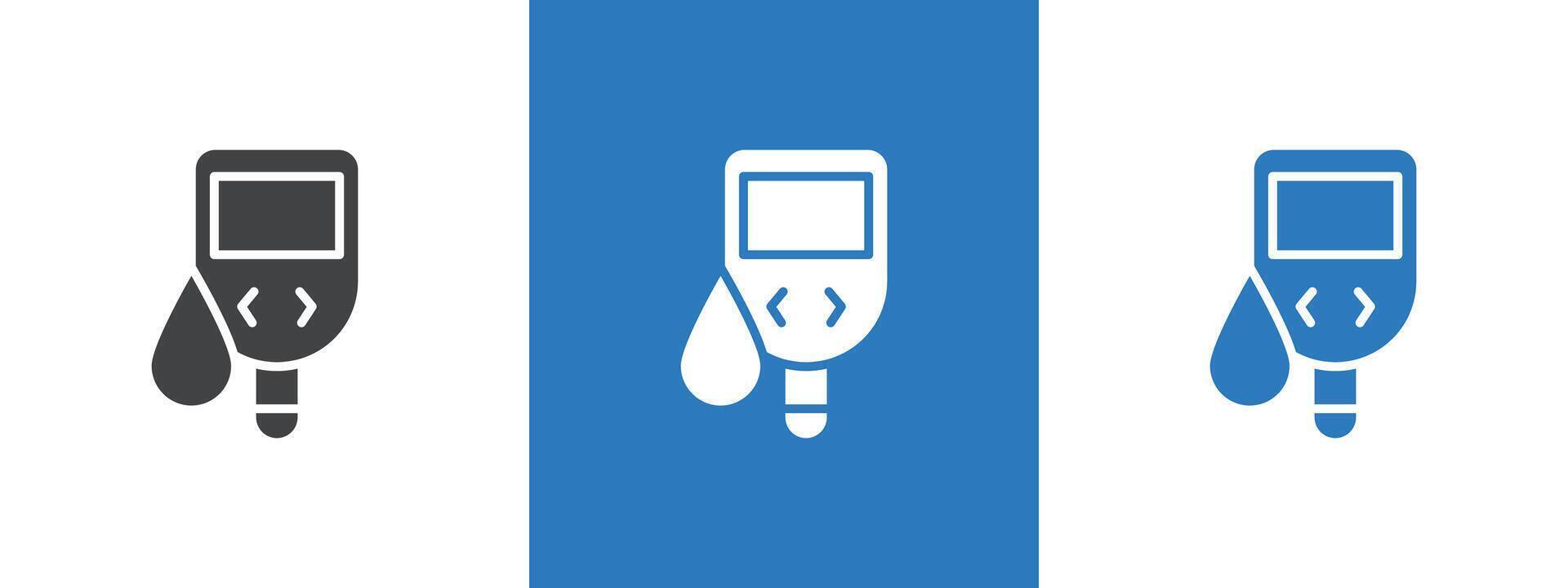 blood glucose icon thin line illustration vector