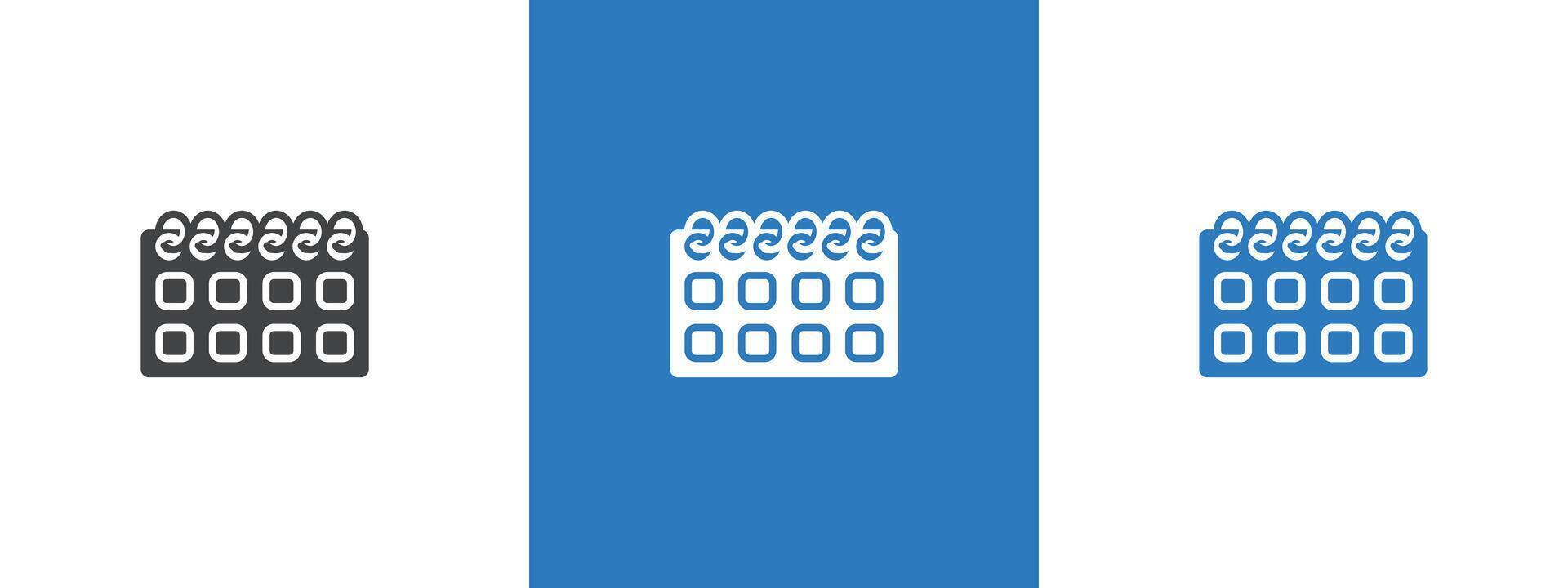 calendar icon thin line illustration vector