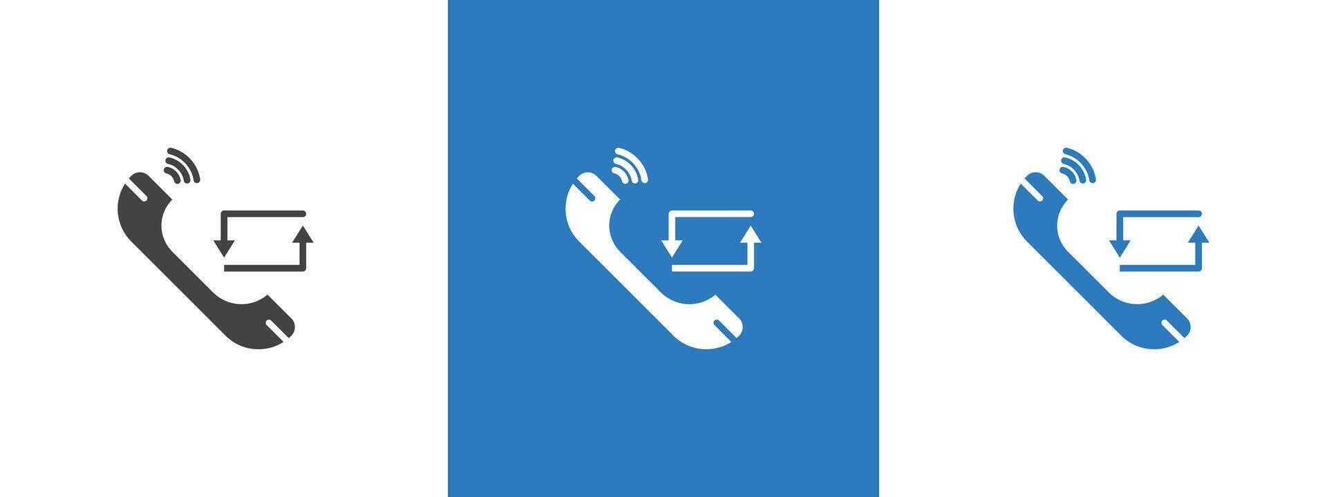 Call back icon thin line illustration vector