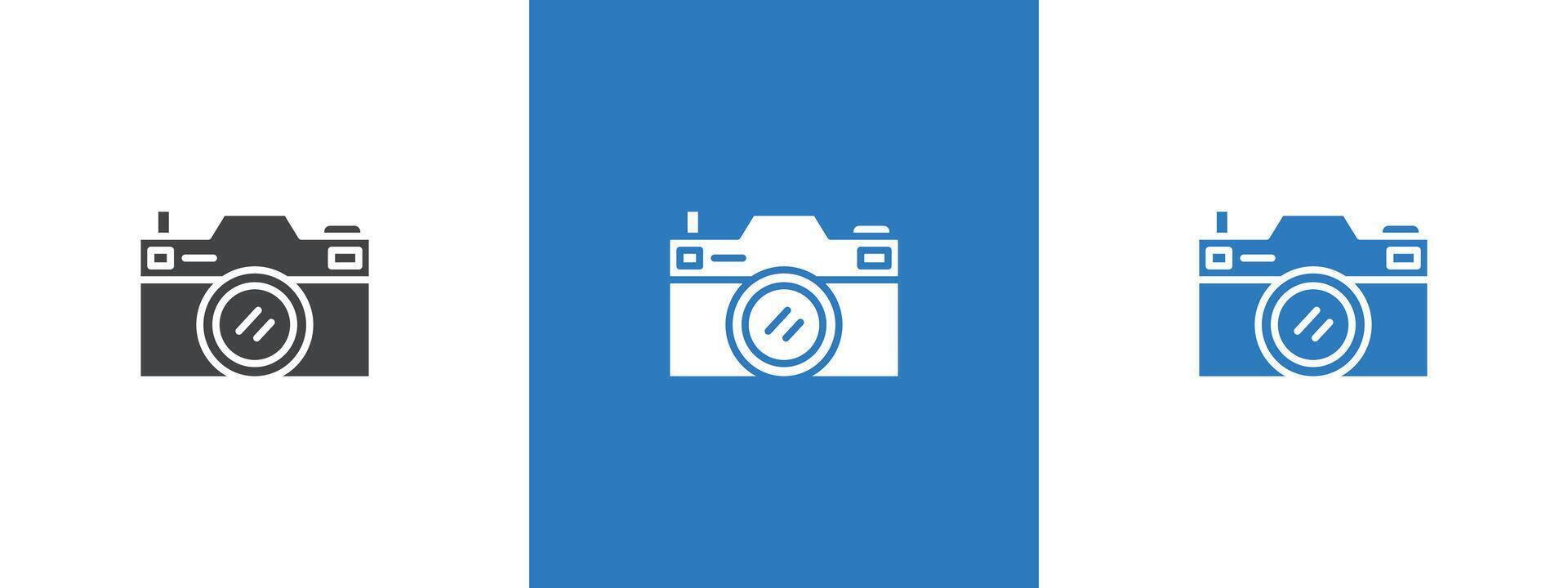 Camera icon thin line illustration vector