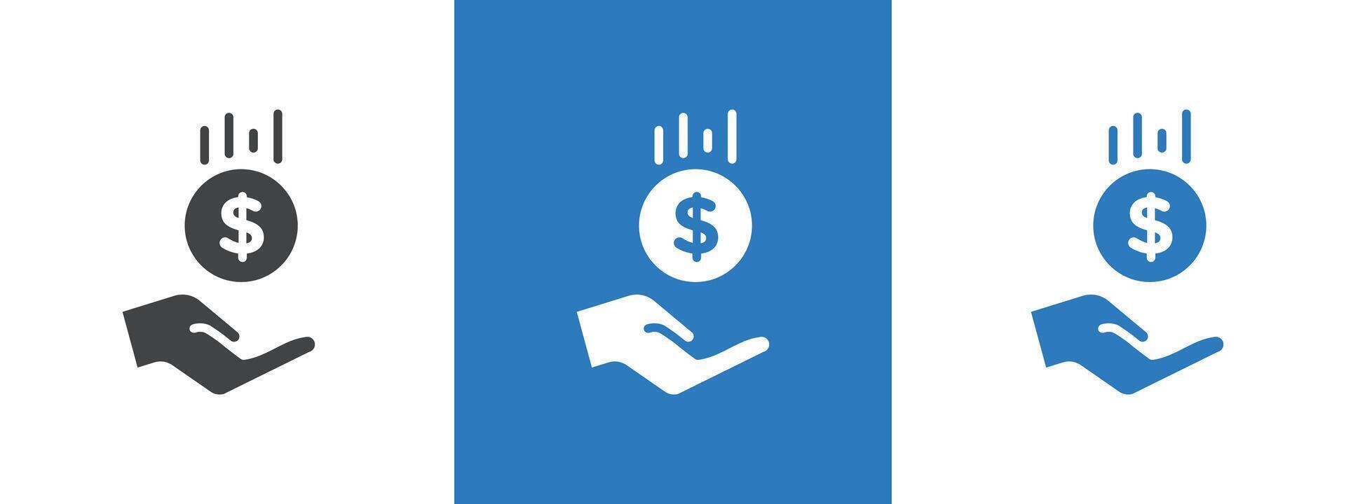 Cash bonus icon thin line illustration vector