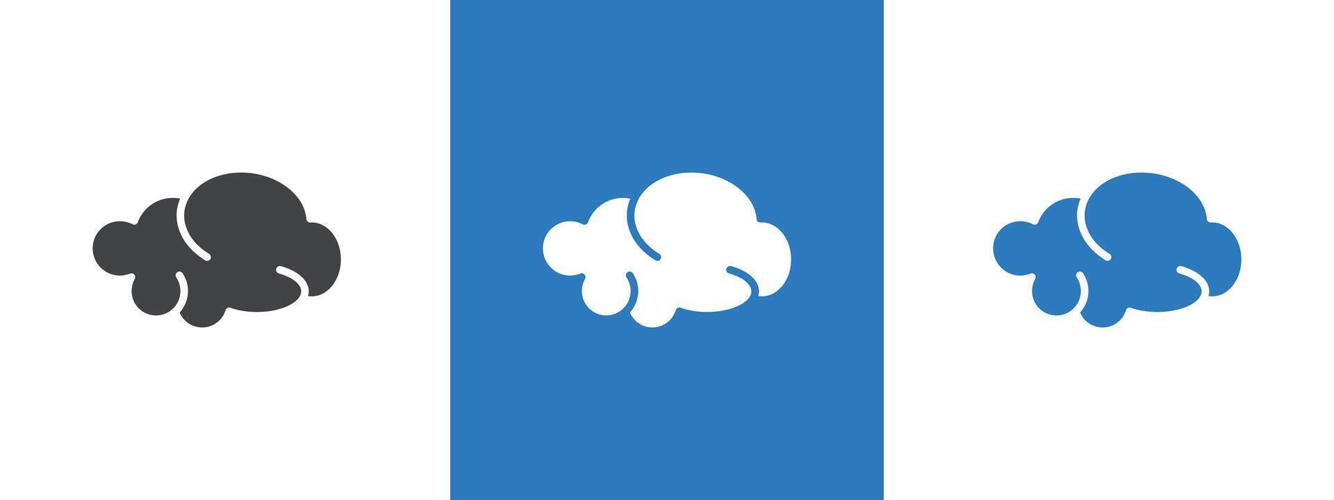 Cloud icon thin line illustration vector