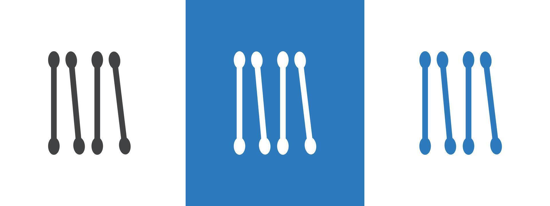 Cotton buds icon thin line illustration vector