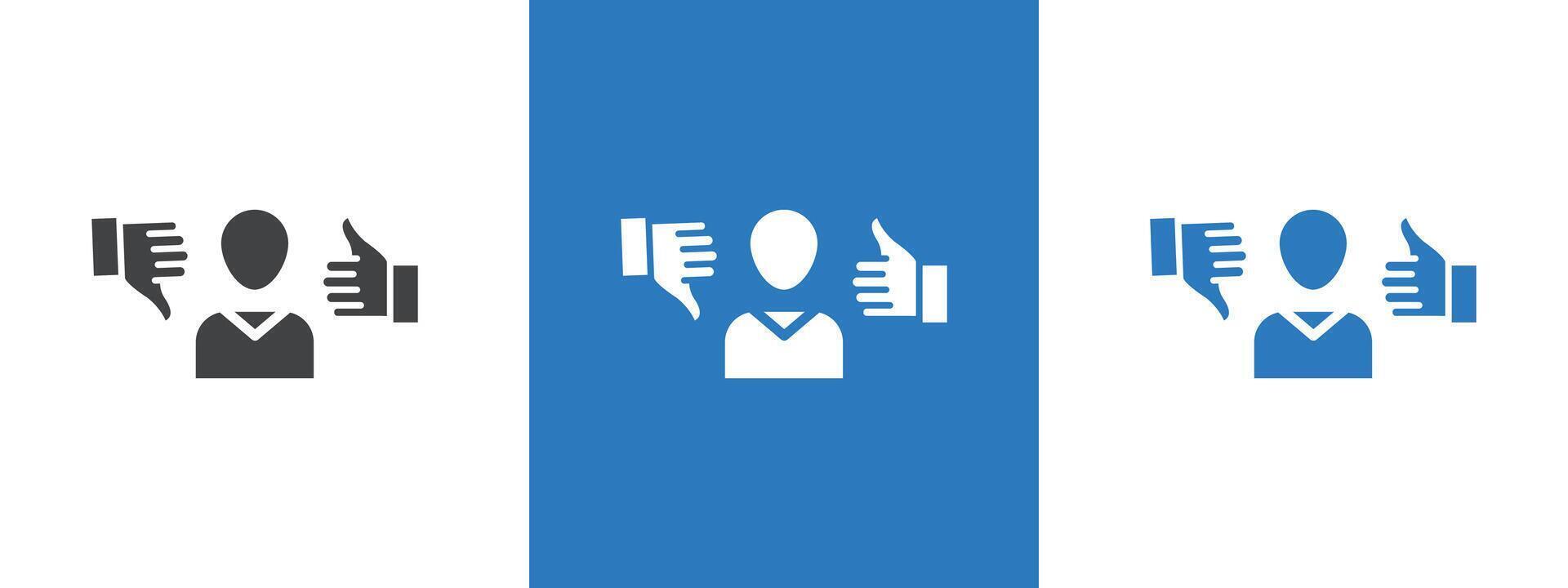Criticism icon thin line illustration vector