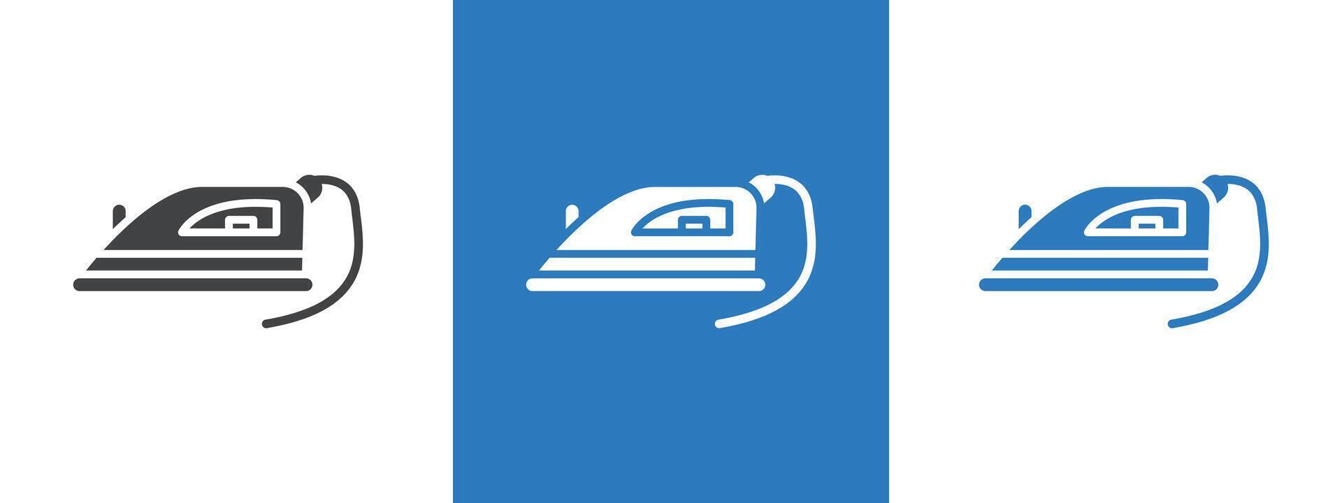 Electric Iron icon thin line illustration vector