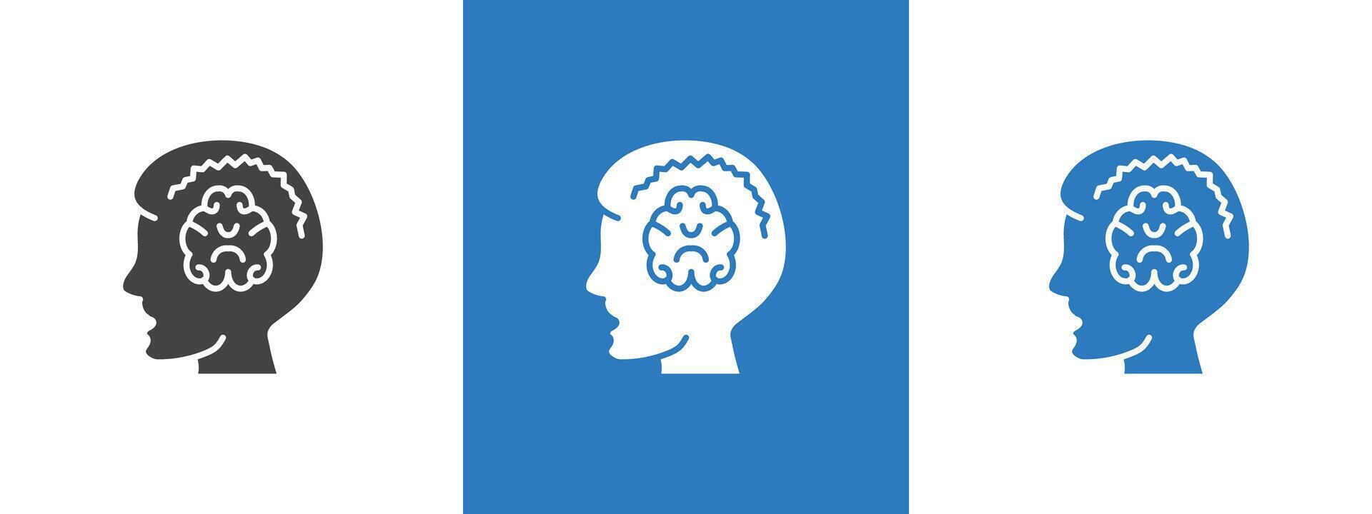 Epilepsy icon thin line illustration vector